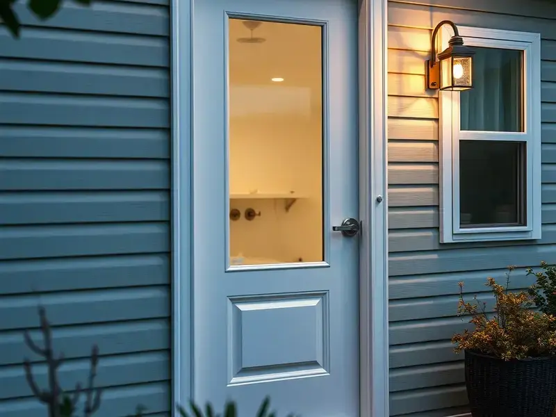 New front door installation