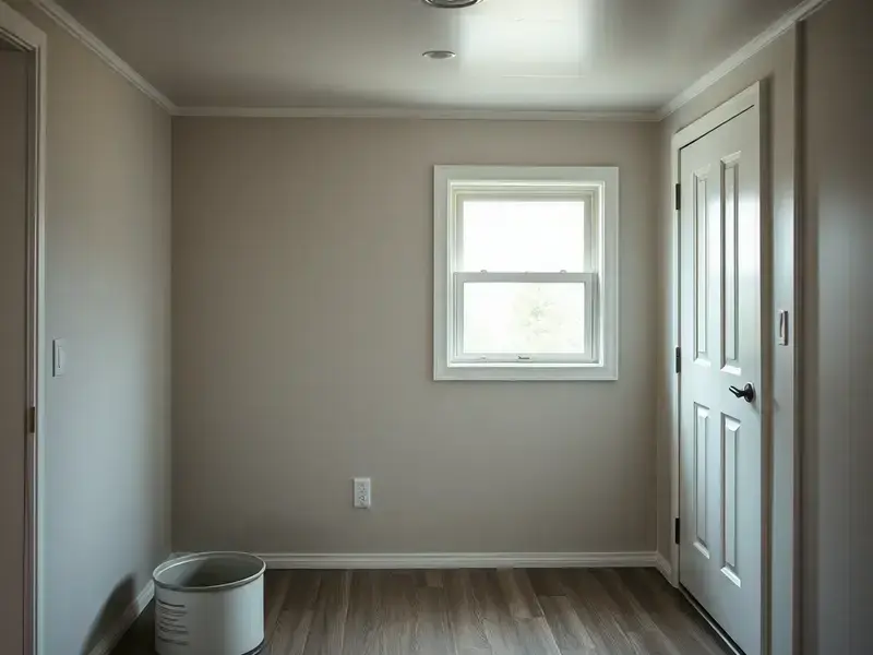 Interior wall repair completion