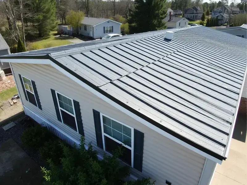 Metal roof replacement on mobile home in Virginia
