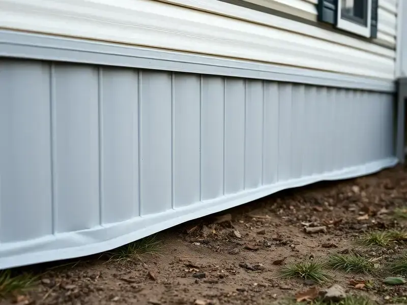 Vinyl skirting installation